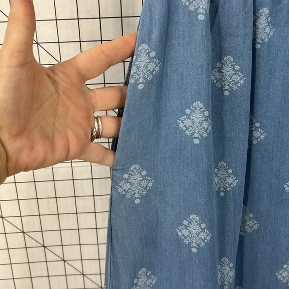 Sonoma Goods For Life x Lauren Lane Pull-On Tiered Skirt L - Picture 4 of 8